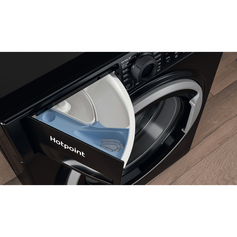 Hotpoint NSWM1046BSUK 10kg 1400 Spin Washing Machine Black