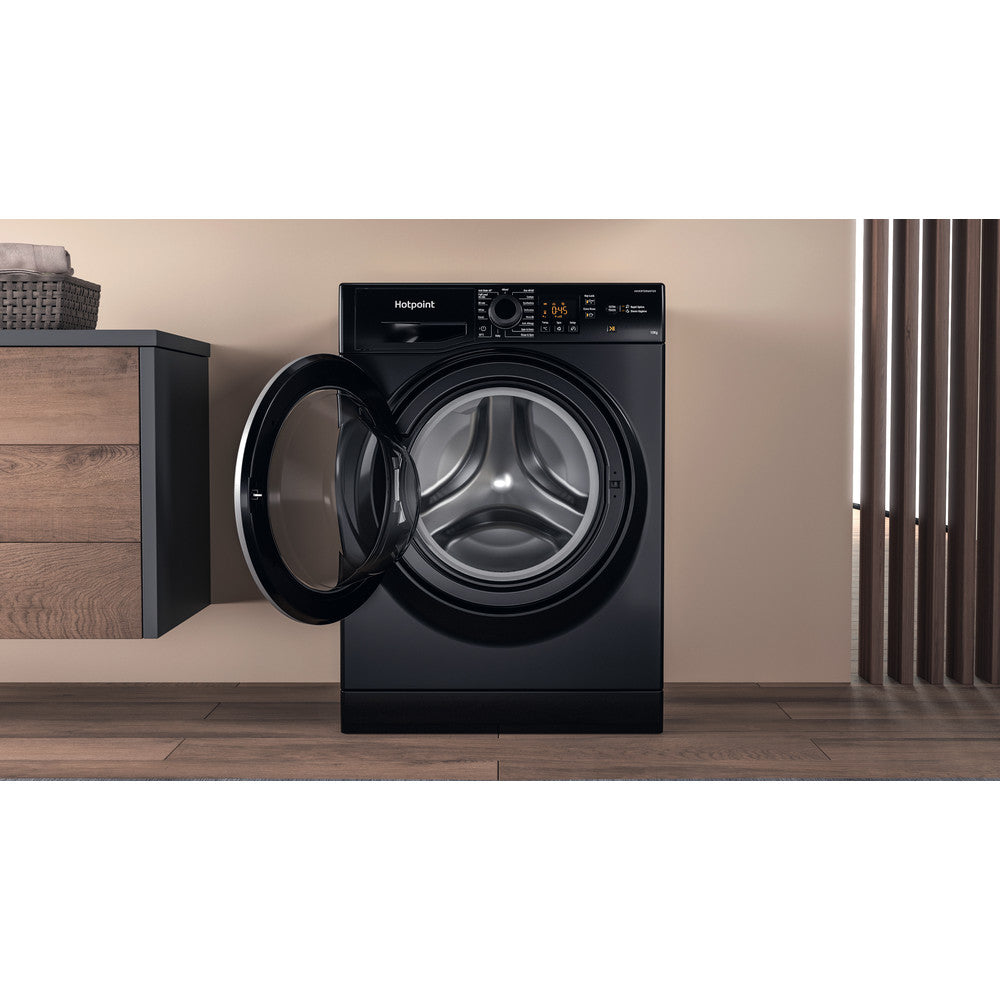 Hotpoint NSWM1046BSUK 10kg 1400 Spin Washing Machine Black