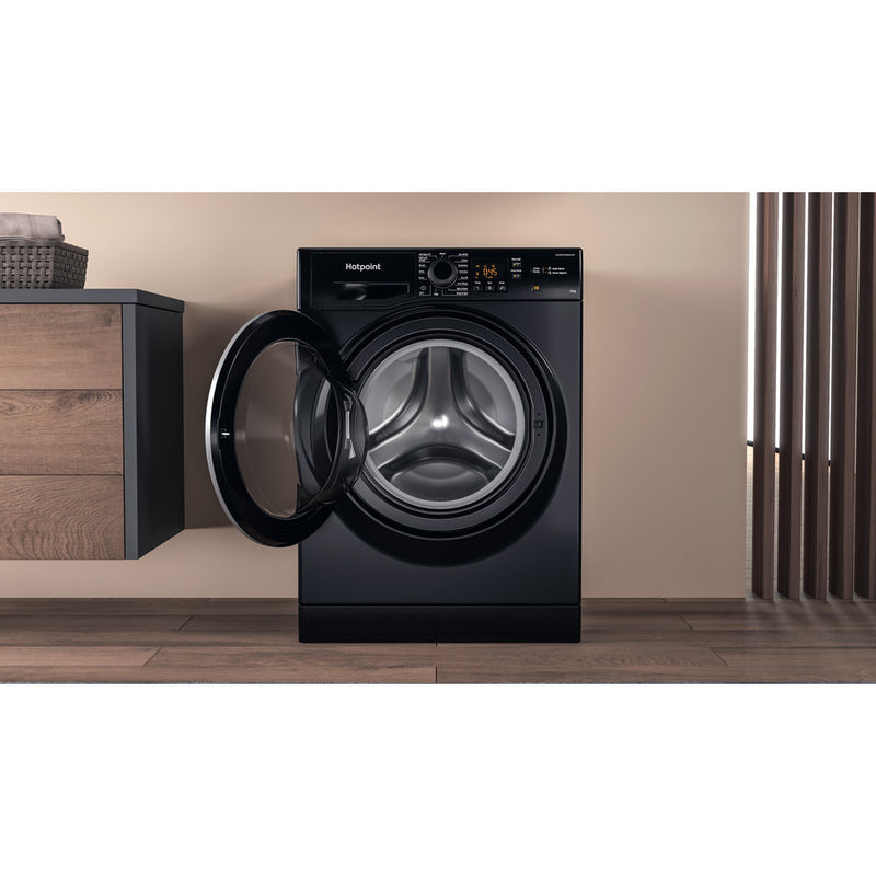 Hotpoint NSWM1046BSUK 10kg 1400 Spin Washing Machine Black