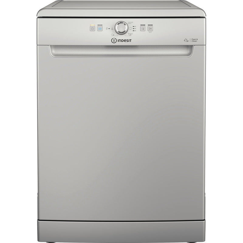 Indesit D2FHK26S Full Size Dishwasher with 14 Place Setting Silver