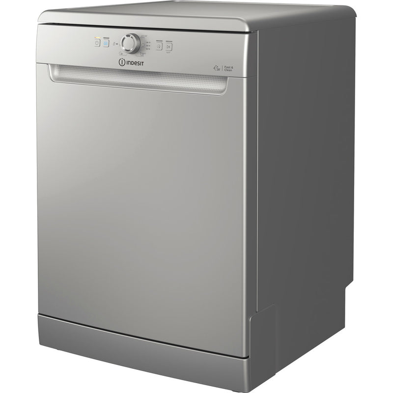 Indesit D2FHK26S Full Size Dishwasher with 14 Place Setting Silver