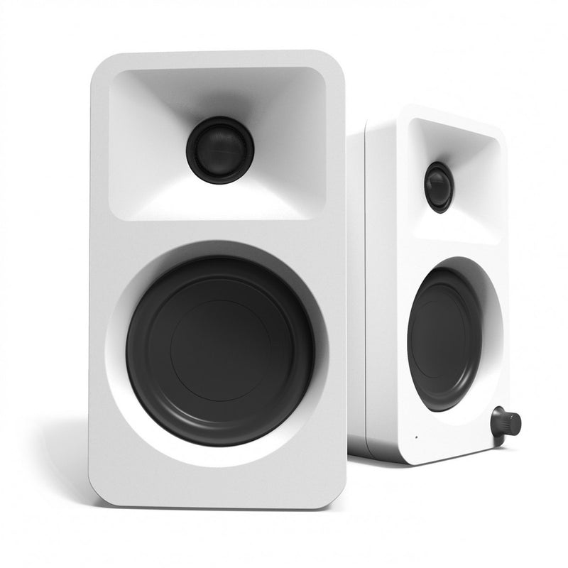 Kanto Ora Powered Reference Desktop Speakers With Bluetooth Matte White