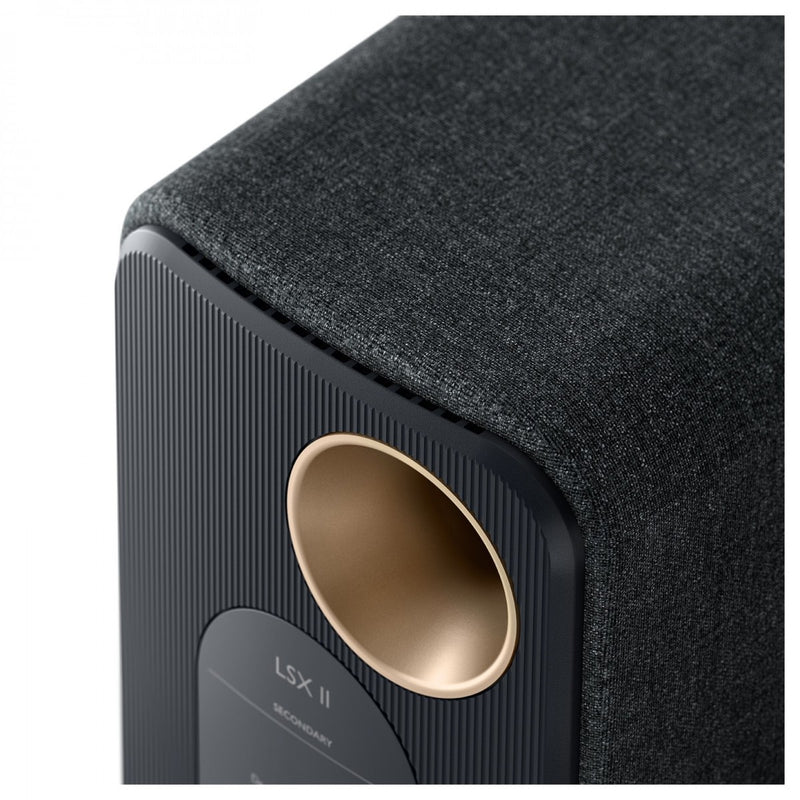 KEF LSX II Wireless Hi-Fi Speakers Pair Carbon Black