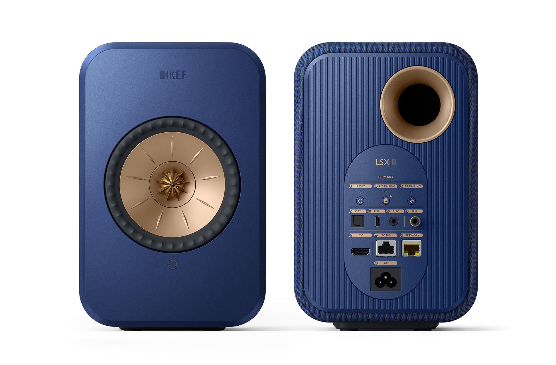 KEF LSX II Wireless Hi-Fi Speakers Pair Cobalt Blue