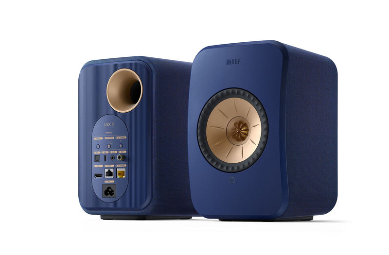 KEF LSX II Wireless Hi-Fi Speakers Pair Cobalt Blue