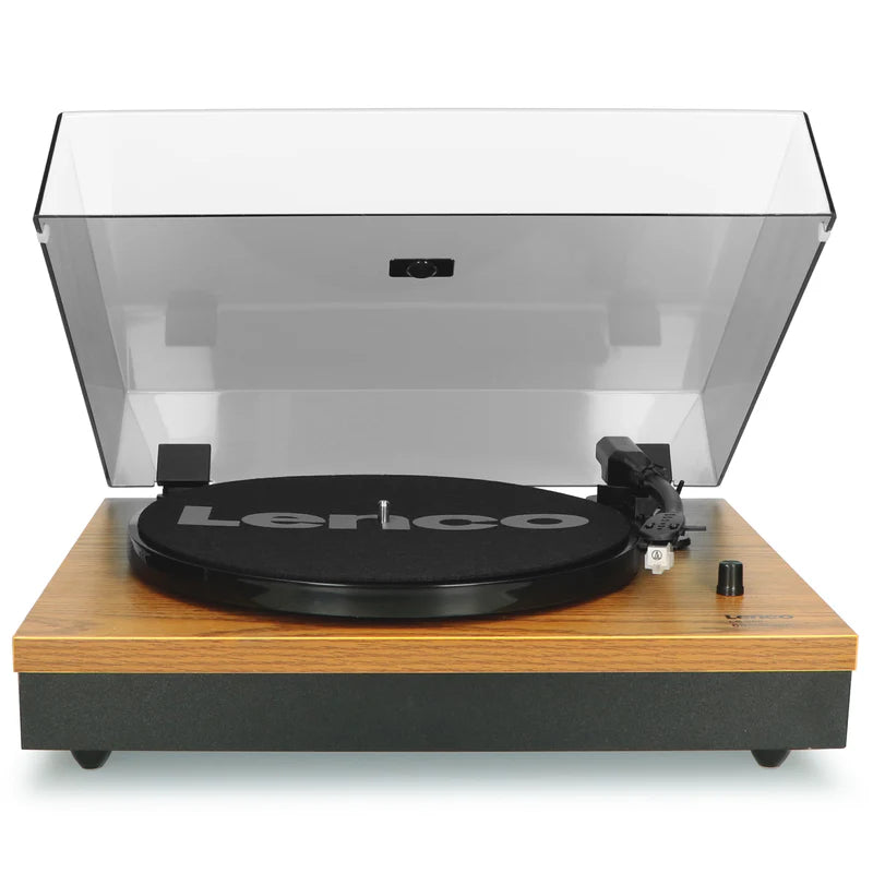 Lenco LS-300 Belt Drive Bluetooth Turntable and HiFi Speakers Pair Wood