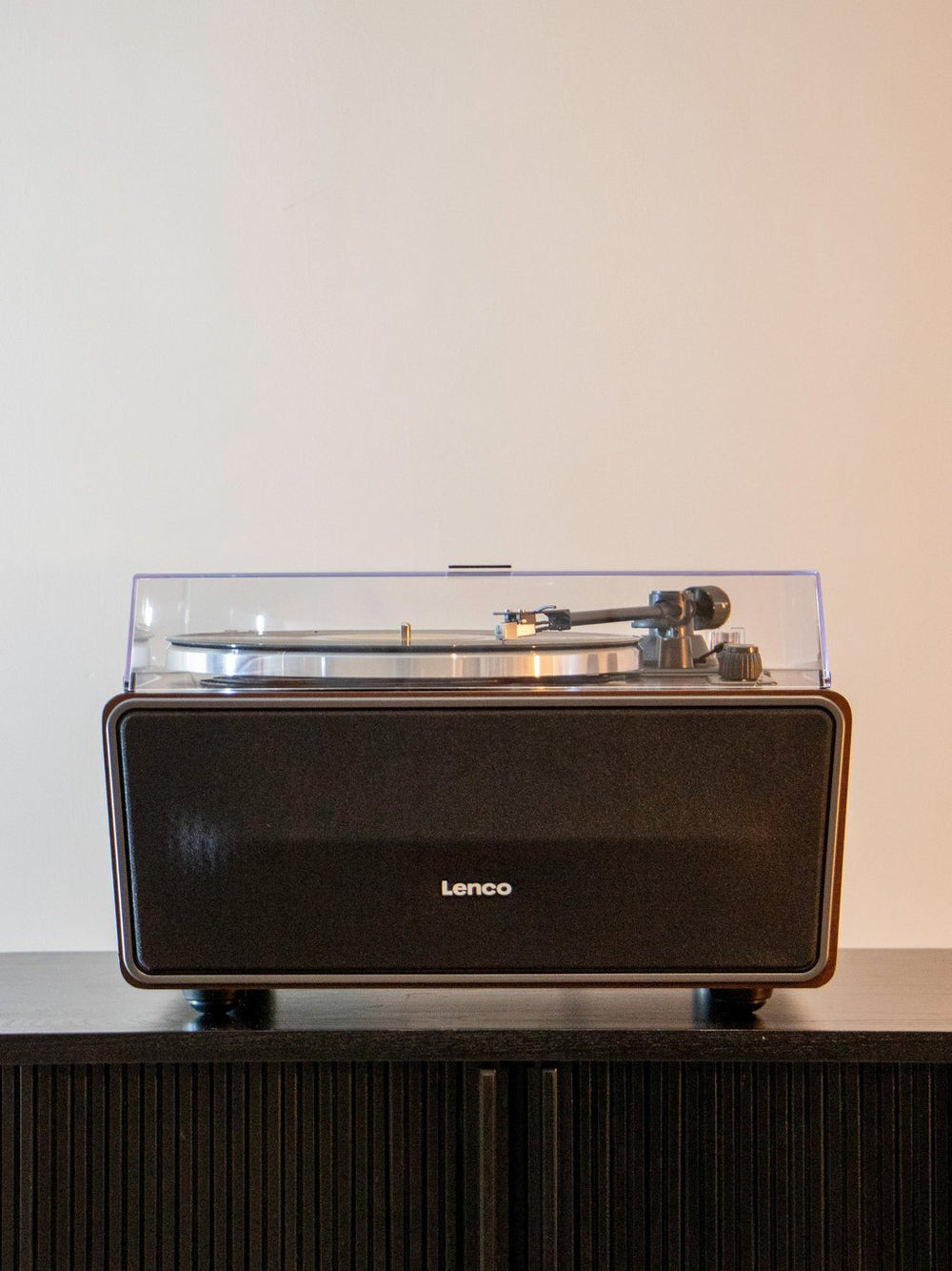 Lenco LS-470WA Belt Drive Bluetooth Turntable with Built In Speaker Walnut