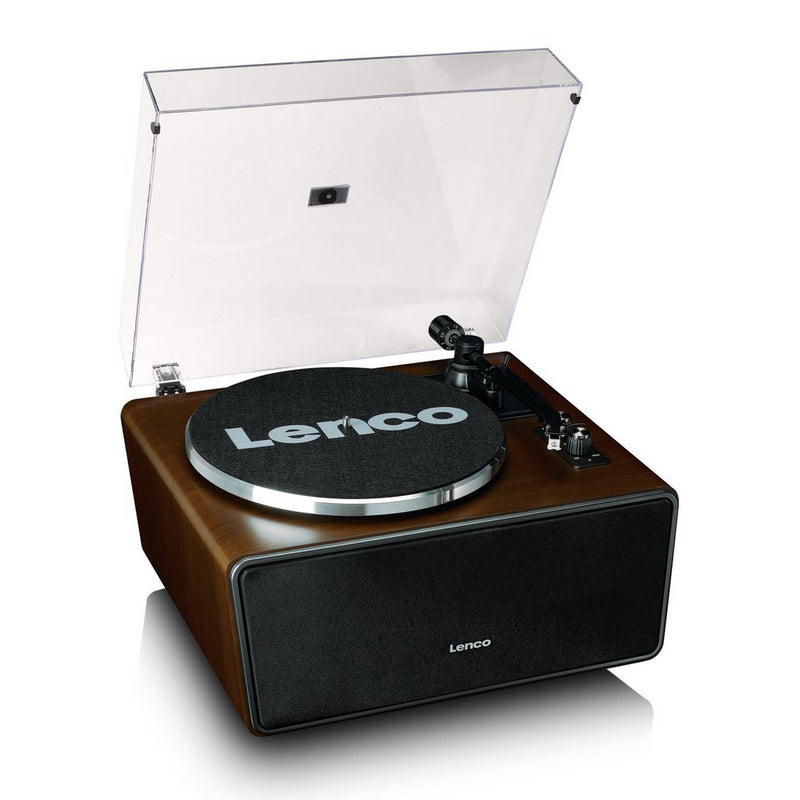 Lenco LS-470WA Belt Drive Bluetooth Turntable with Built In Speaker Walnut