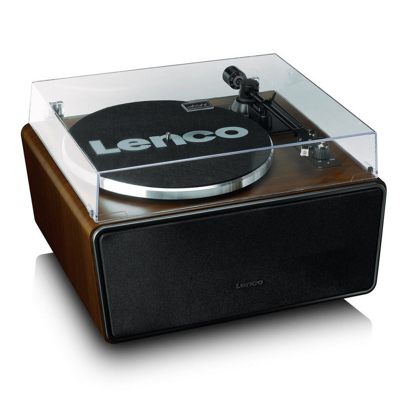 Lenco LS-470WA Belt Drive Bluetooth Turntable with Built In Speaker Walnut