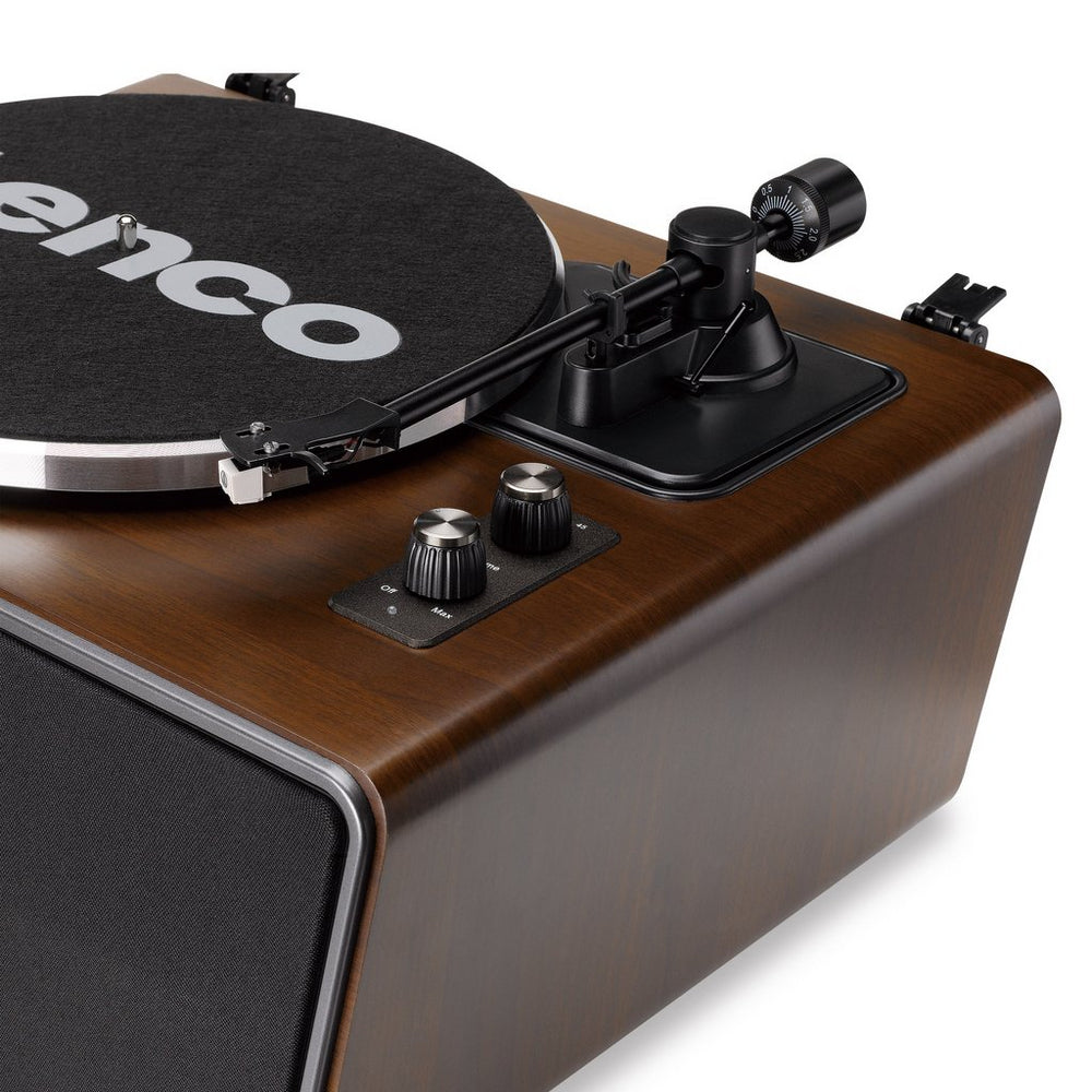 Lenco LS-470WA Belt Drive Bluetooth Turntable with Built In Speaker Walnut