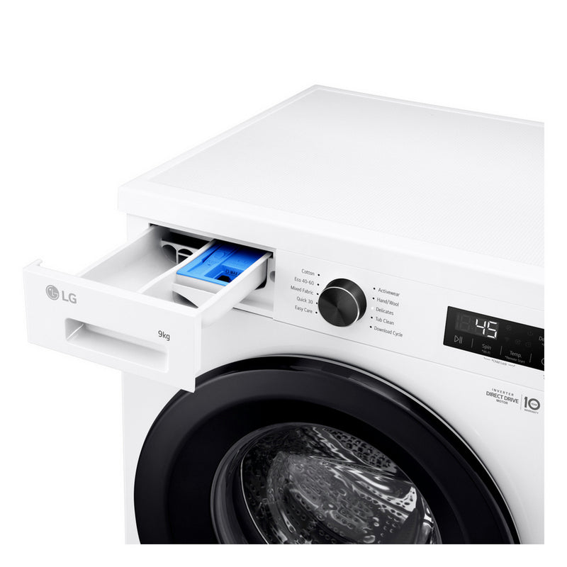 LG F4X1009NWK X10 Series Direct Drive WiFi-enabled 9 kg 1400 Spin Washing Machine White