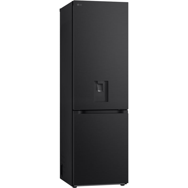 LG GBF3102EEP 343L NatureFRESH Frost Free Fridge Freezer with Non Plumbed Water Dispenser Matte Black