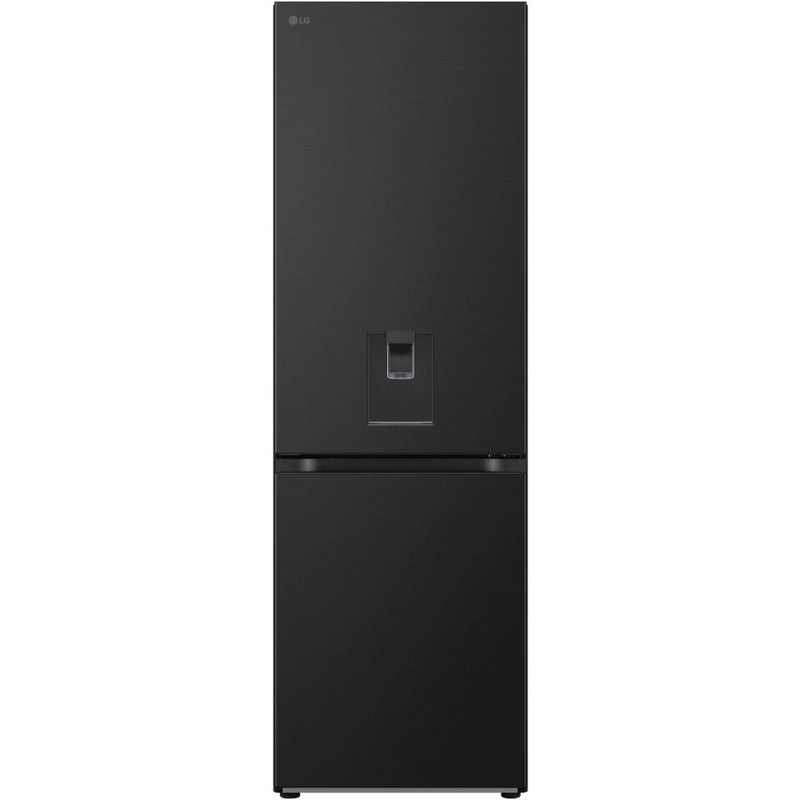 LG GBF3102EEP 343L NatureFRESH Frost Free Fridge Freezer with Non Plumbed Water Dispenser Matte Black