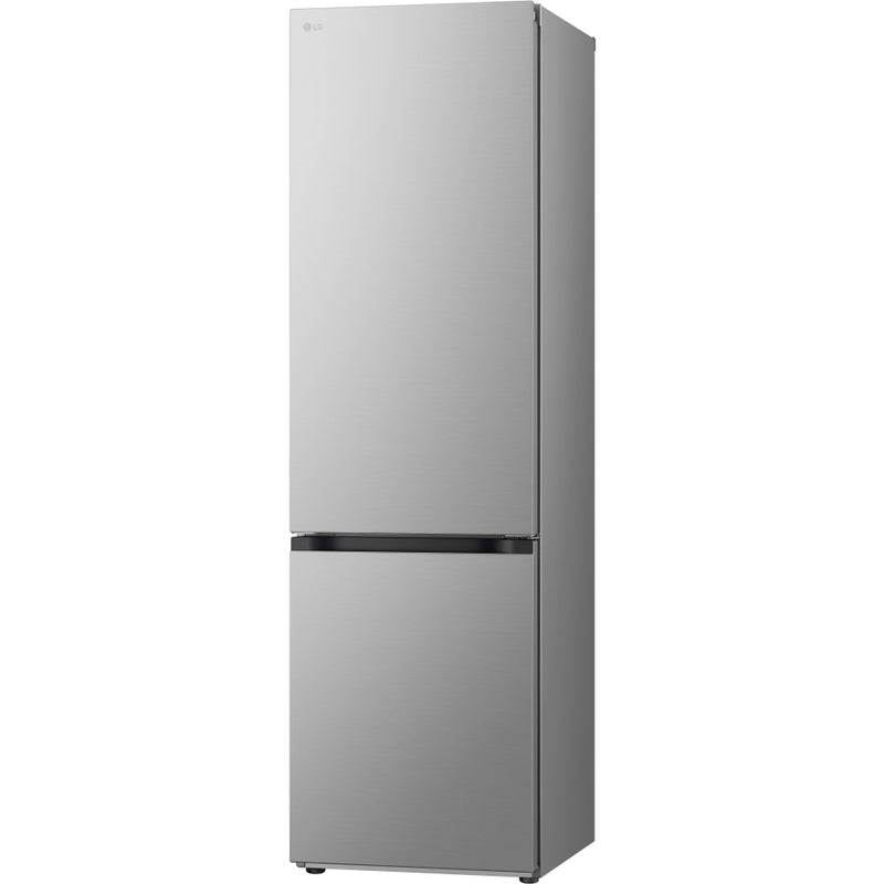 LG GBV22L0EPY 387L NatureFRESH Freestanding Frost Free Fridge Freezer Prime Silver