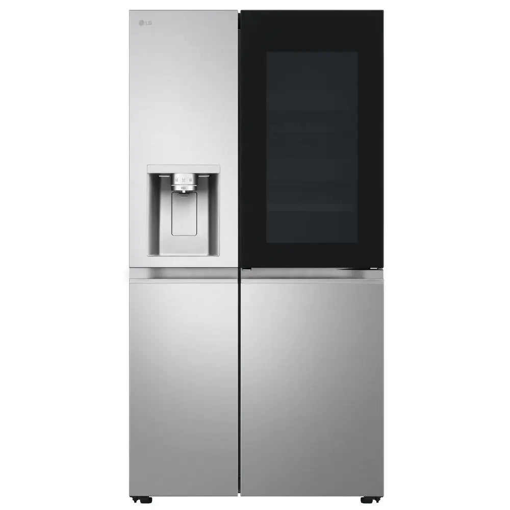 LG GSXE91BSAD 628L InstaView with Ice and Water Non Plumbed American Fridge Freezer Brushed Steel