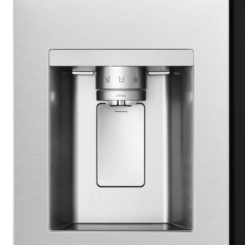 LG GSXE91BSAD 628L InstaView with Ice and Water Non Plumbed American Fridge Freezer Brushed Steel