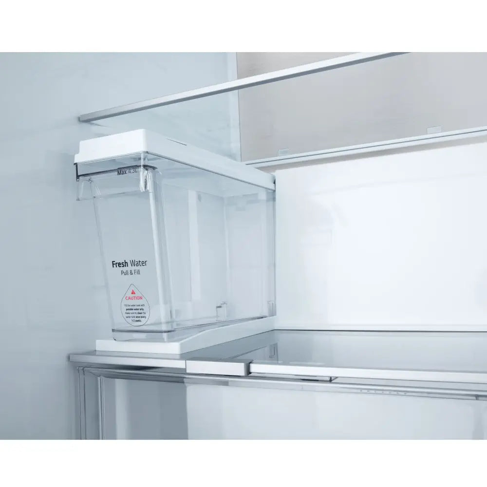 LG GSXE91BSAD 628L InstaView with Ice and Water Non Plumbed American Fridge Freezer Brushed Steel