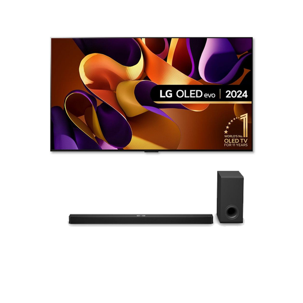 LG OLED77G45LW 77 Inch evo G4 OLED 4K UHD HDR Smart TV 2024 with US90TY 5.1.3 Channel Dolby Atmos Soundbar & Subwoofer Bundle