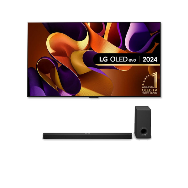 LG OLED83G45LW 83 Inch evo G4 OLED 4K UHD HDR Smart TV 2024 with US90TY 5.1.3 Channel Dolby Atmos Soundbar & Subwoofer Bundle