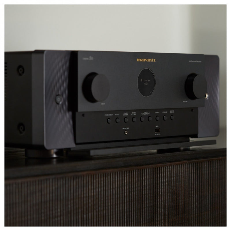 Marantz Cinema 50 Premium 9.4 Channel AV Amplifier 110W 8K and 6 HDMI Inputs Black CLEARANCE