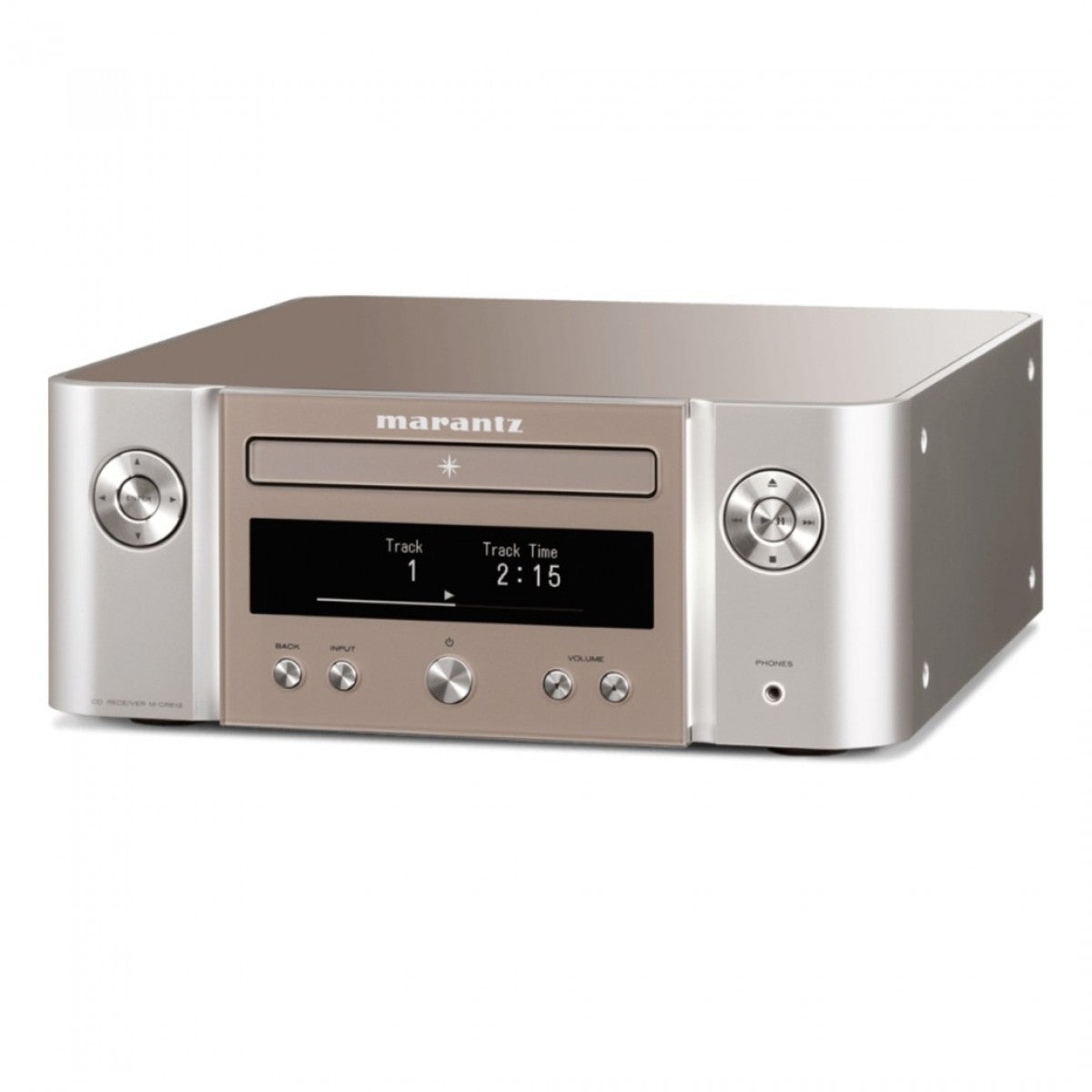 Marantz Melody X MCR612 Hifi Network System Silver with Wharfedale Diamond 12.0 Bookshelf Speakers Light Oak Package