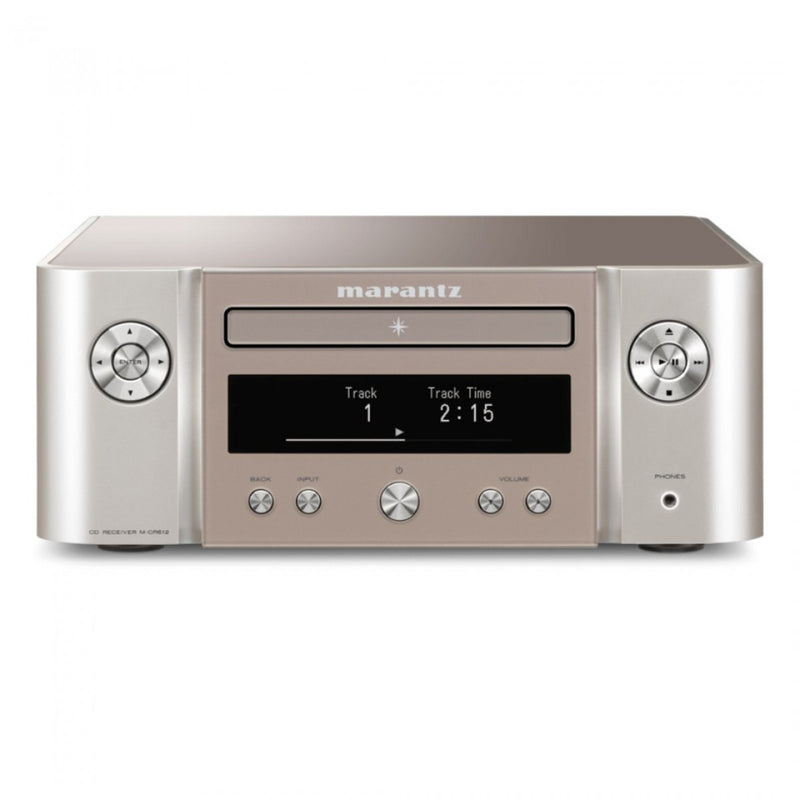 Marantz Melody X MCR612 Hifi Network System Silver with Monitor Audio Bronze 100 Bookshelf Speaker White Package