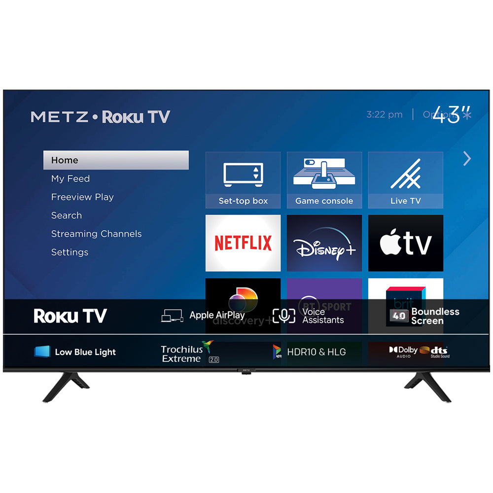 Metz 43MRD6000YUK 43 Inch DLED 4K UHD HDR Smart TV 2024