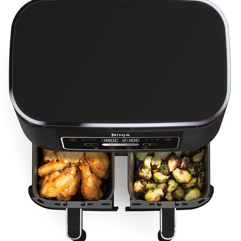 Ninja AF200UK Foodi 4 in 1 Dual Zone 7.6L Air Fryer Black