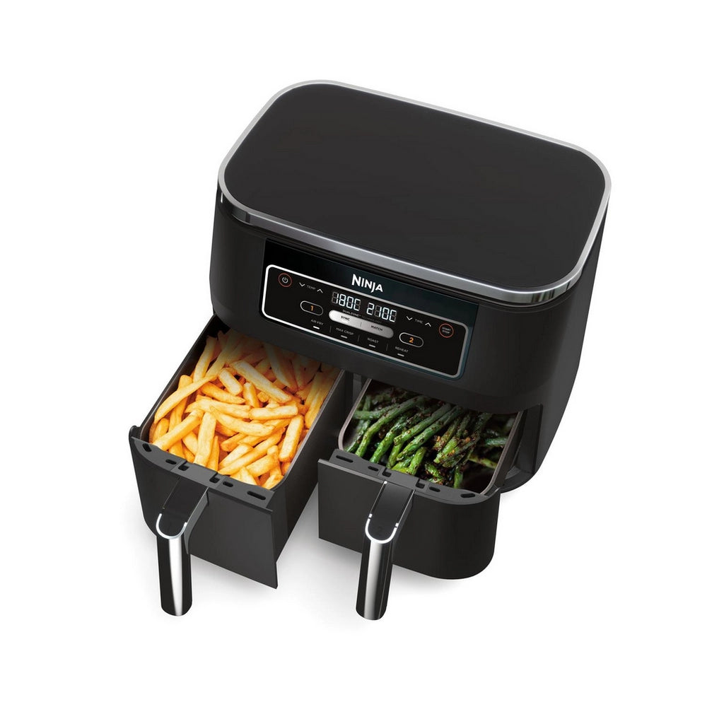 Ninja AF200UK Foodi 4 in 1 Dual Zone 7.6L Air Fryer Black