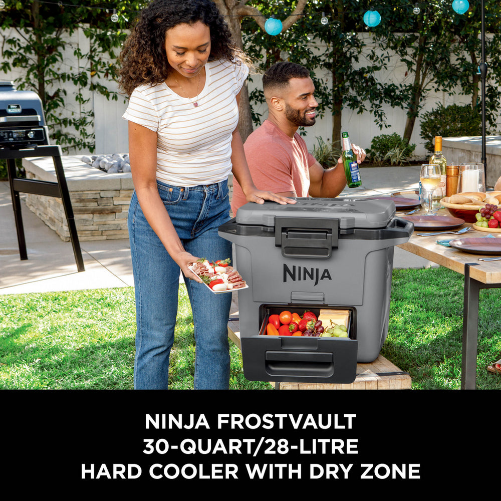 Ninja FB131UKGY FrostVault 30QT 28L Hard Cooler with Dry Zone Slate Grey