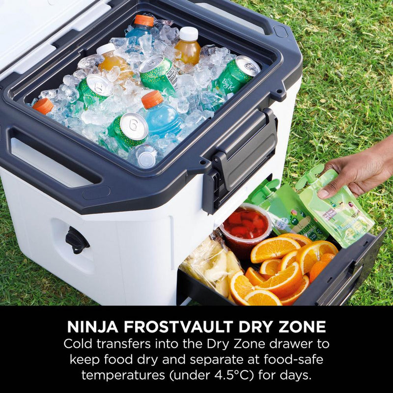 Ninja FB131UKWH FrostVault 30QT 28L Hard Cooler with Dry Zone Cloud White