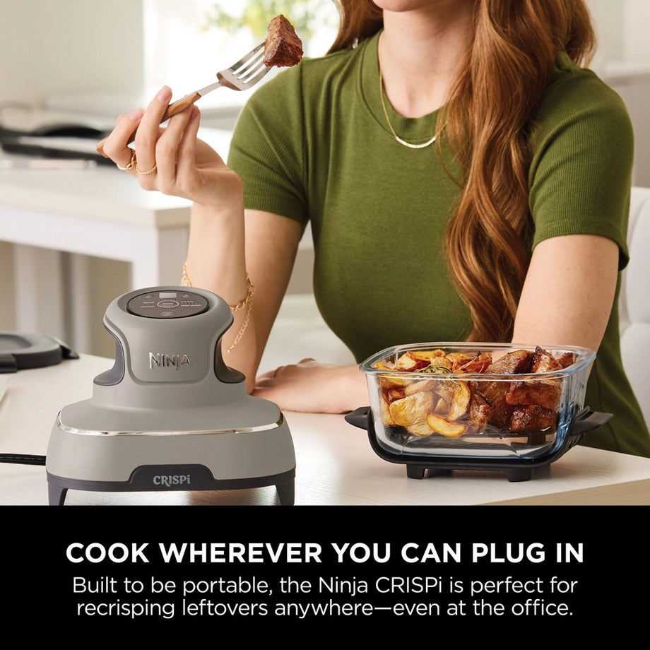 Ninja FN101UKST CRISPi 4 in 1 Portable Glass Air Fryer Stone