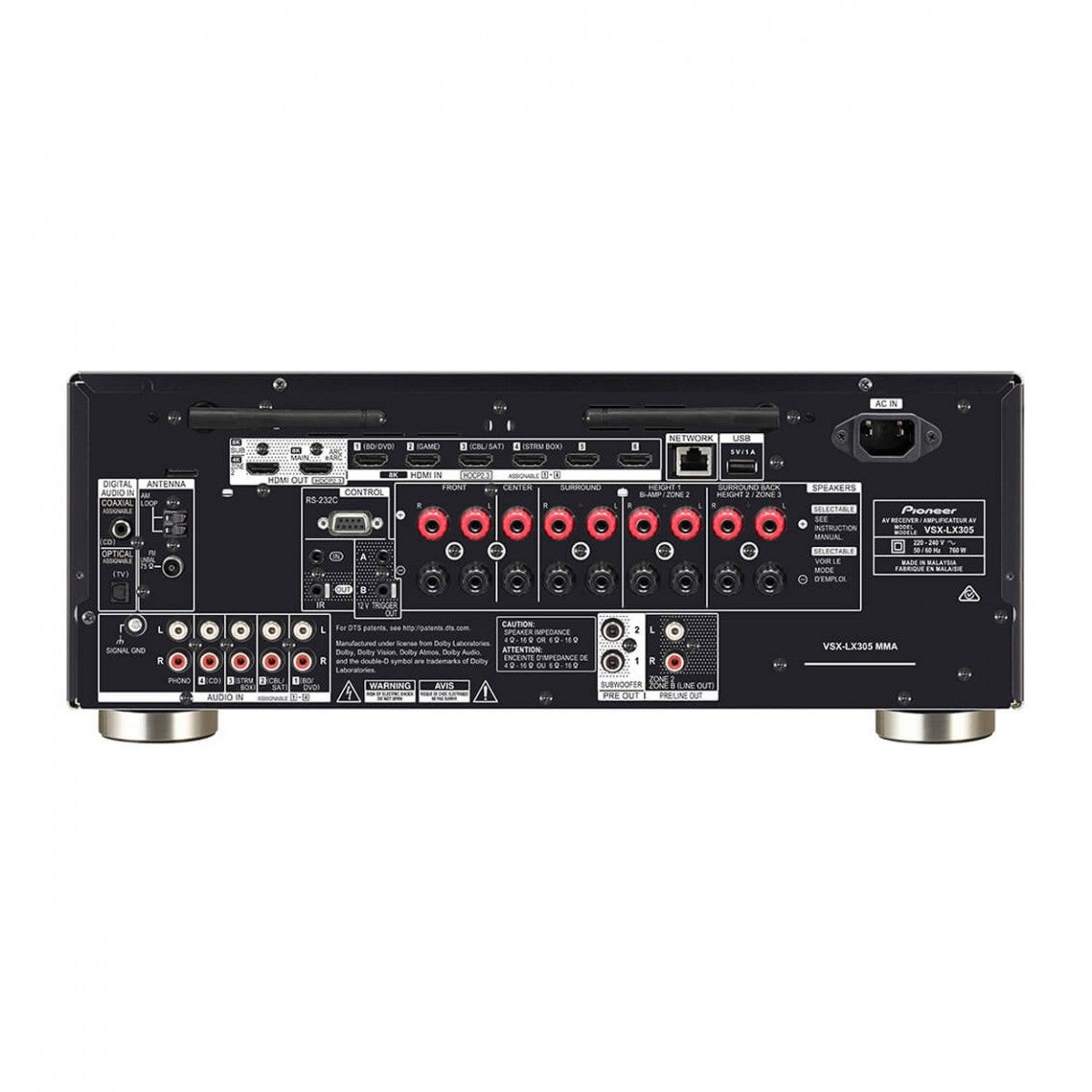 Pioneer VSX-LX305B 9.2 Channel AV Receiver - Black