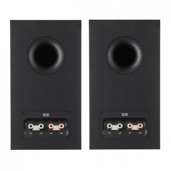 Bowers & Wilkins 606 S3 Bookshelf Speakers with FS-600 S3 Stands Black