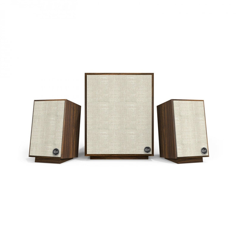 Sony PS-LX310BT Bluetooth Turntable and Klipsch Heritage ProMedia 2.1 Bluetooth Speaker System Walnut HiFi Package