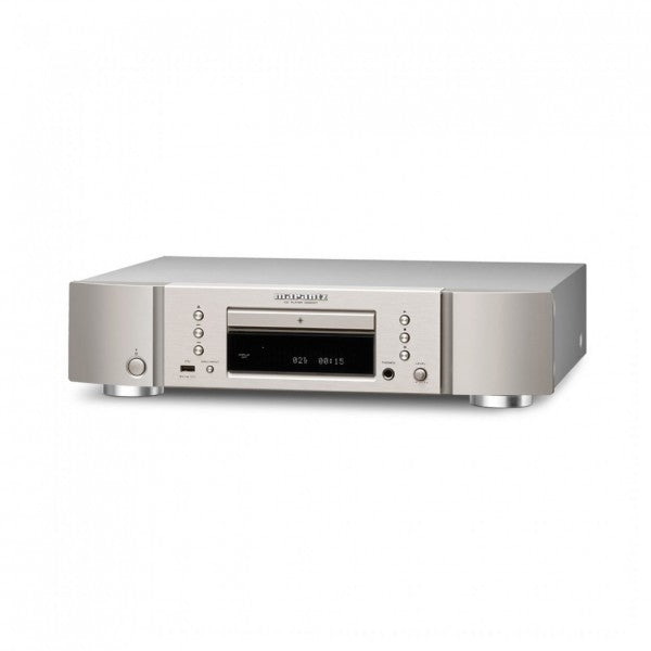 Marantz PM6007 Integrated Amp & CD6007 CD Player Silver with Bowers & Wilkins 607 S3 Speakers White