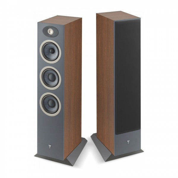 Focal Theva N2 Compact Floor Standing Speakers Pairs Dark Wood