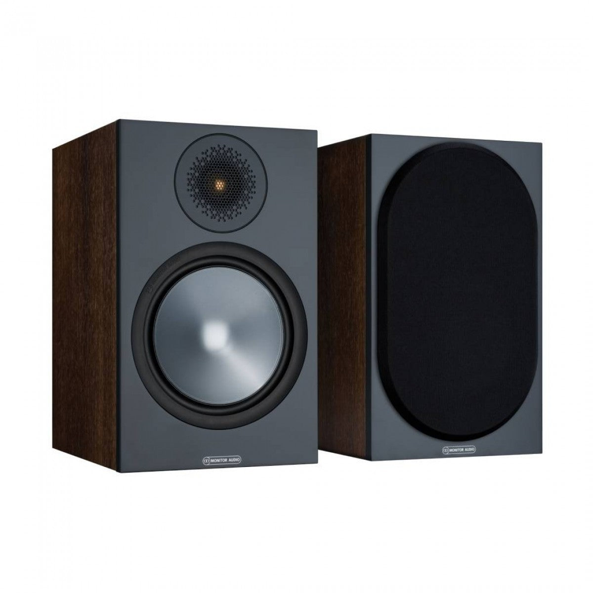 Harman Kardon Citation Amp with Monitor Audio Bronze 50 Bookshelf Speakers Walnut Package