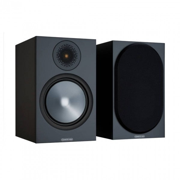 Denon CEOL RCD-N12 DAB+ Hi-Fi System & Monitor Audio Bronze 50 Speakers Pair Black