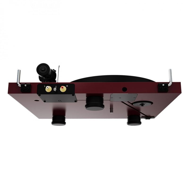 Pro-Ject Colourful Audio System 2 All In One True Analog HiFi Stereo System Satin Wine Red PJAACAS2RED