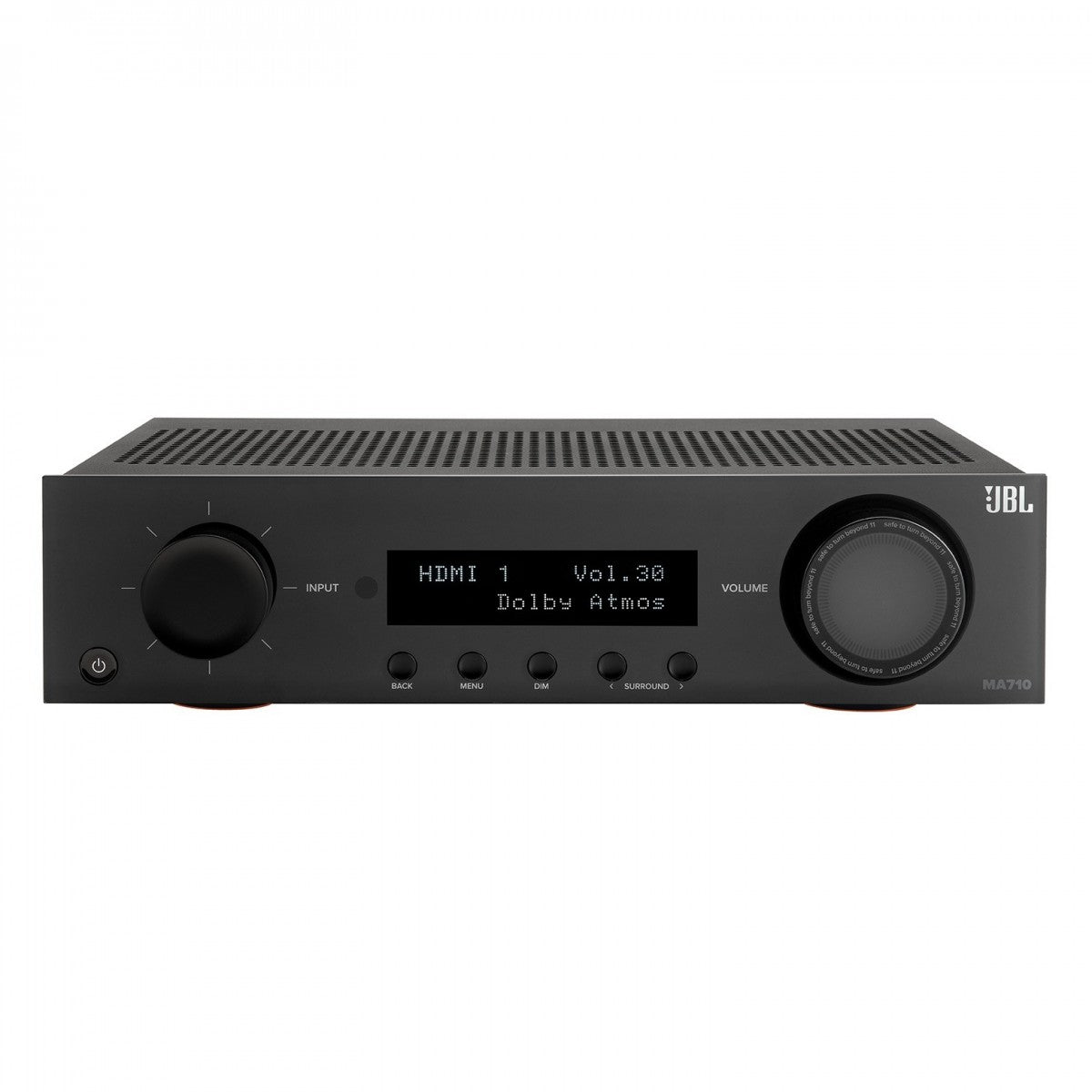 JBL MA710 7.2 Channel 8K AV Receiver with JBL Stage 260F 5.1.2 Speaker Package Black