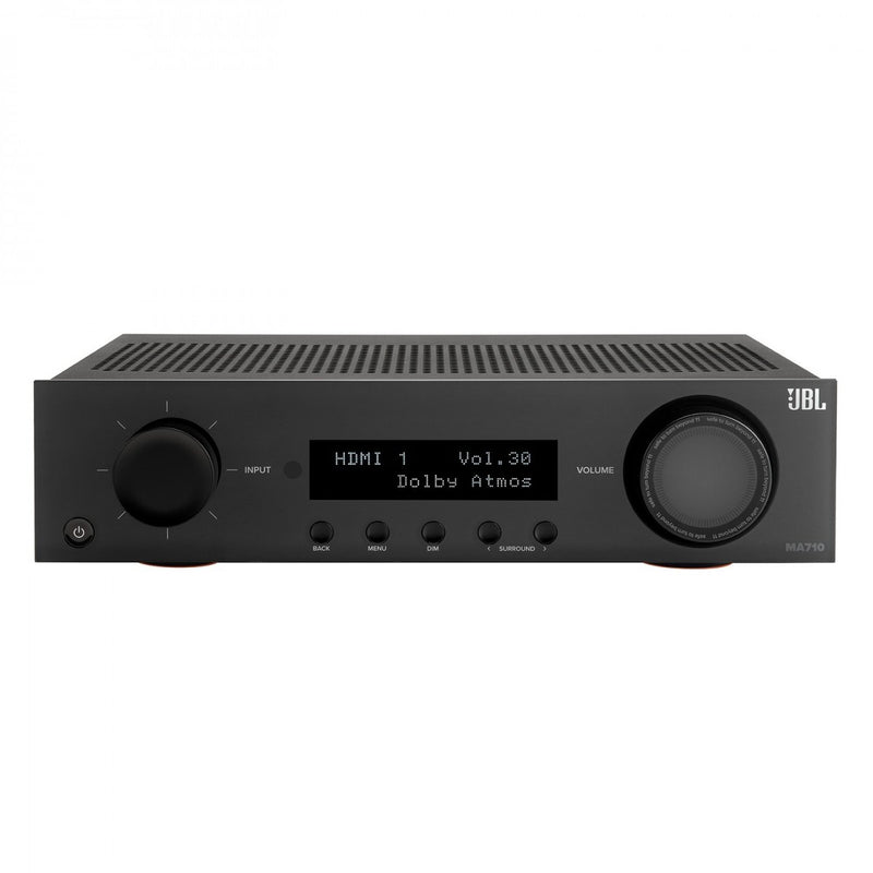 JBL MA710 7.2 Channel 8K AV Receiver with JBL Stage 260F 5.1.2 Speaker Package Black