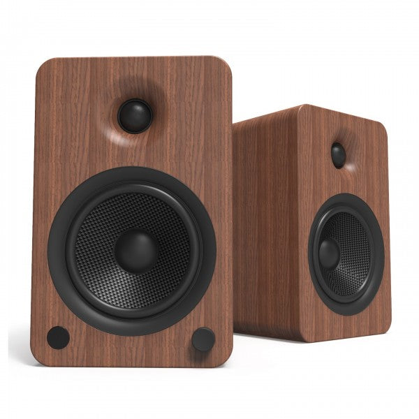 Kanto YU6 Powered Bookshelf Speakers With Bluetooth Walnut