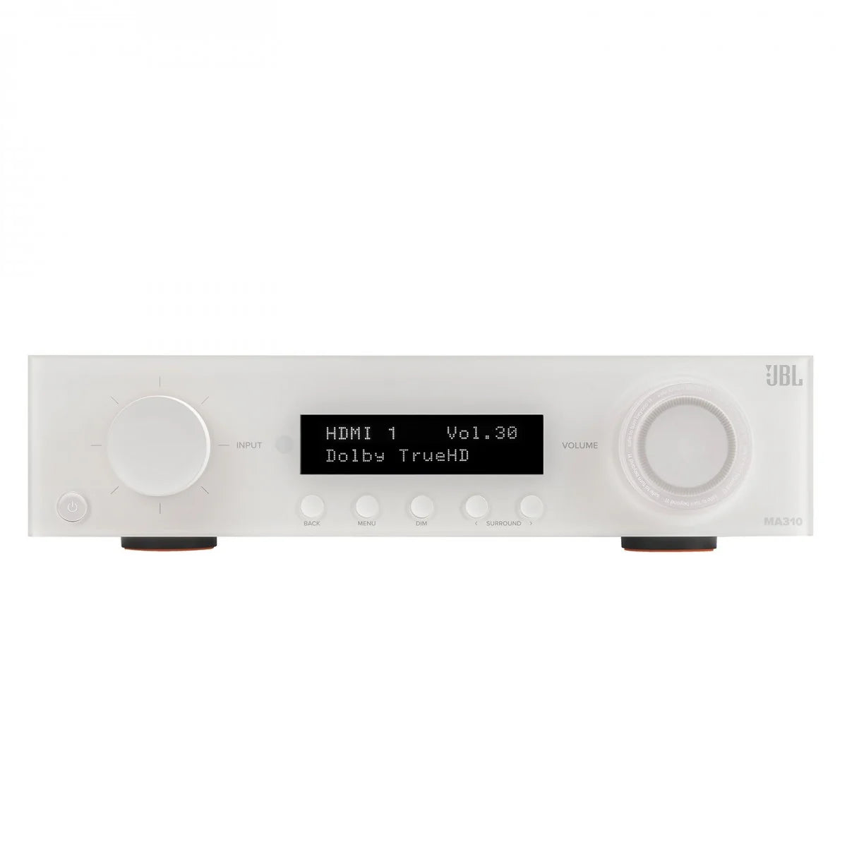 JBL MA310 5.2ch 4K AV Receiver with Stage 240B 2.1 Speaker System White