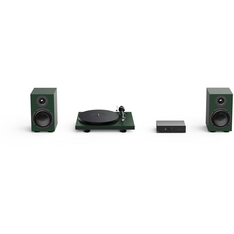 Pro-Ject Colourful Audio System 2 All In One True Analog HiFi Stereo System Satin Fir Green PJAACAS2FG