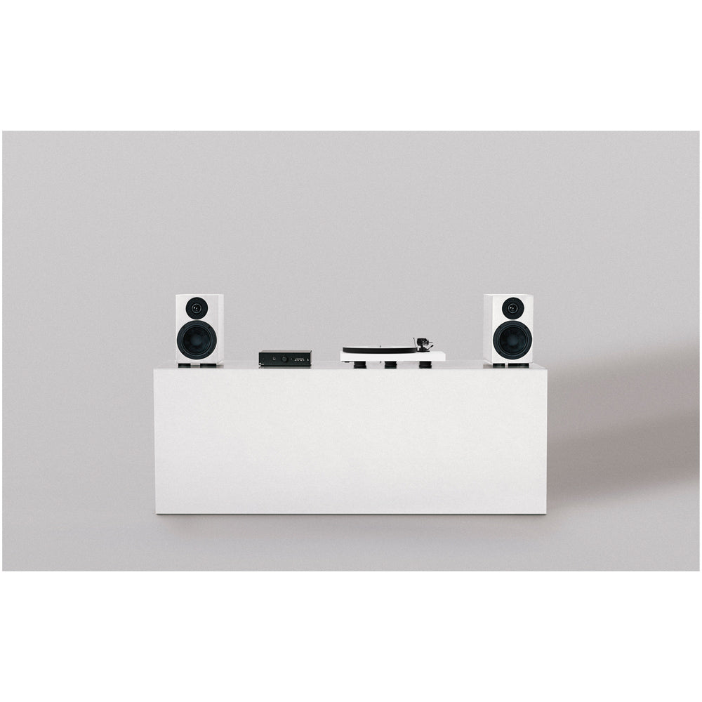 Pro-Ject Colourful Audio System 2 All In One True Analog HiFi Stereo System Satin White PJAACAS2WHISAT