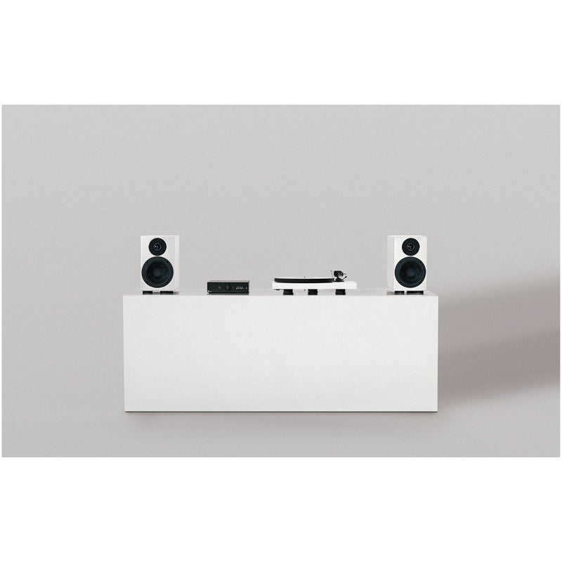 Pro-Ject Colourful Audio System 2 All In One True Analog HiFi Stereo System Satin White PJAACAS2WHISAT