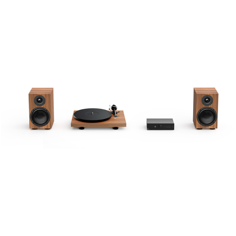 Pro-Ject Colourful Audio System 2 All In One True Analog HiFi Stereo System Walnut PJAACAS2WAL