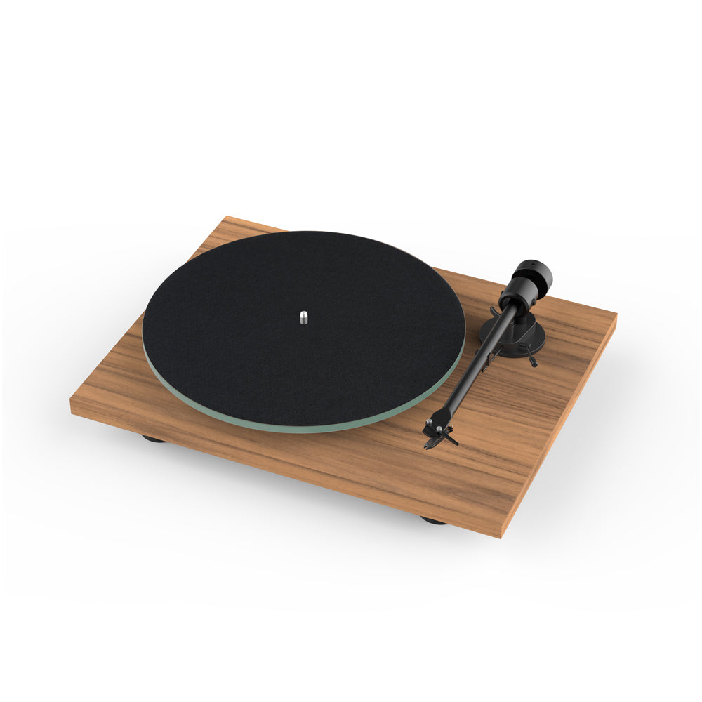 Pro-Ject T1 EVO BT Bluetooth Belt Driven Turntable with Built-In Switchable Phono Preamp Walnut