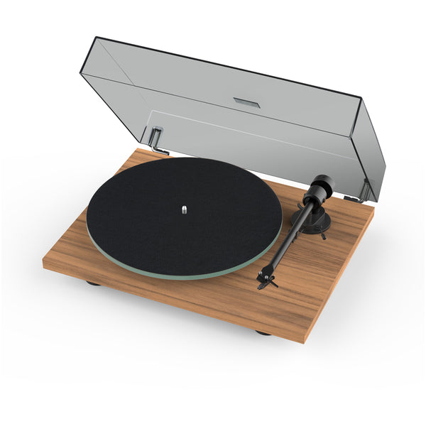 Pro-Ject T1 EVO BT Bluetooth Belt Driven Turntable with Built-In Switchable Phono Preamp Walnut